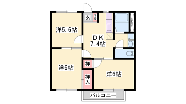 ドミール前田の物件間取画像