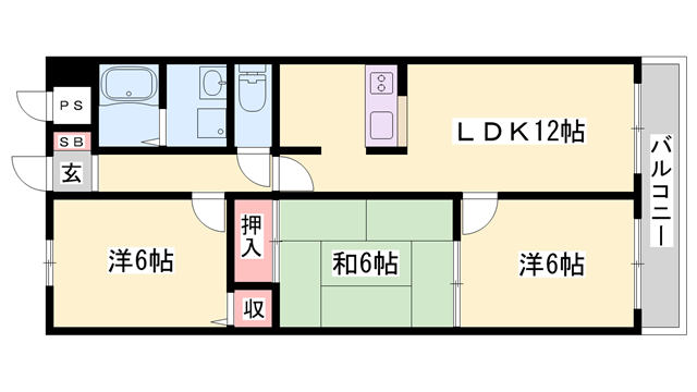 物件間取画像