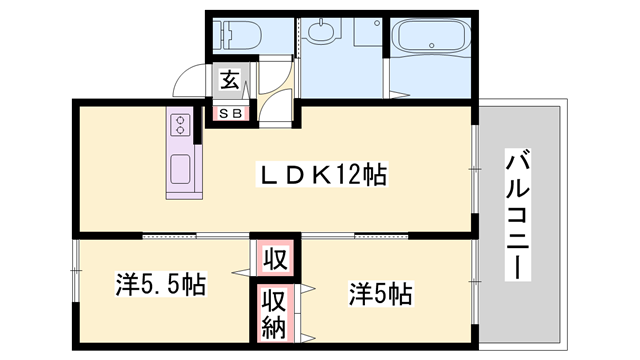 物件間取画像