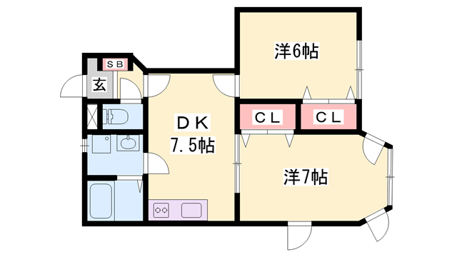 物件間取画像