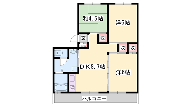 物件間取画像