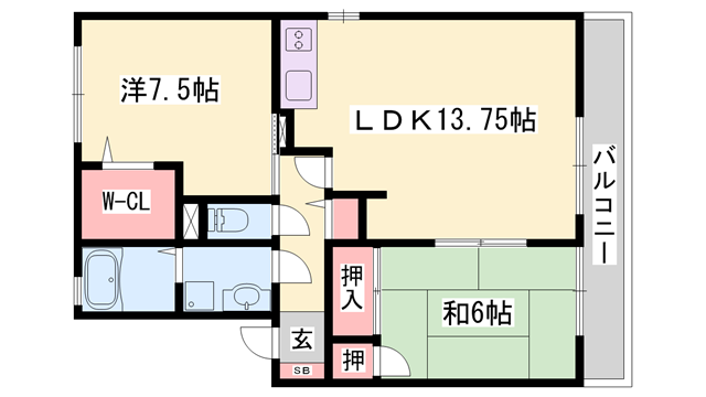 物件間取画像
