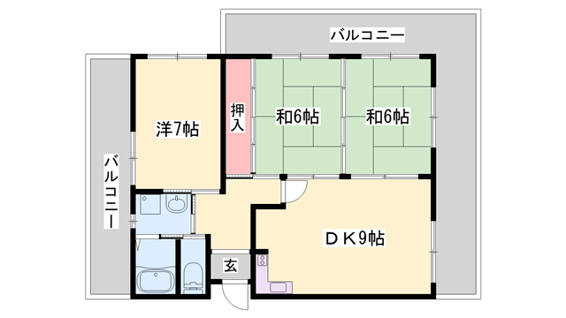 物件間取画像