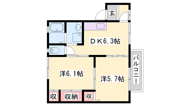 物件間取画像