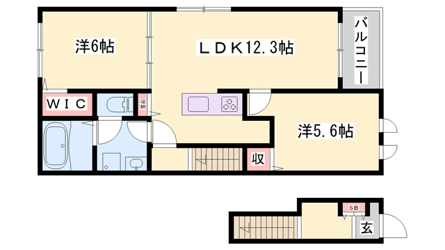 物件間取画像