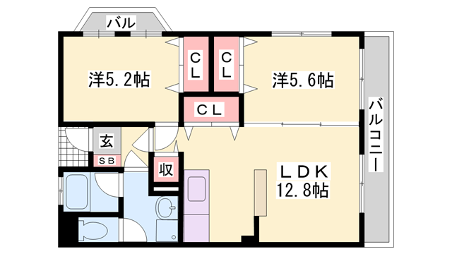 物件間取画像