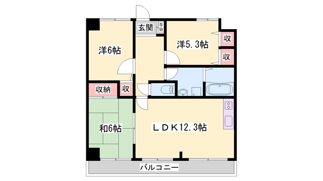 物件間取画像