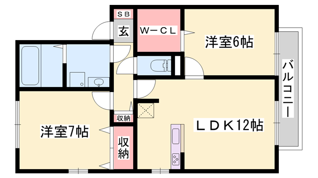 物件間取画像