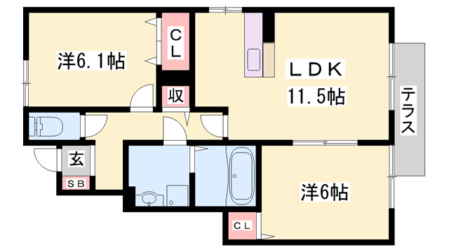 物件間取画像