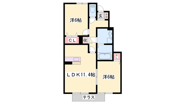 物件間取画像