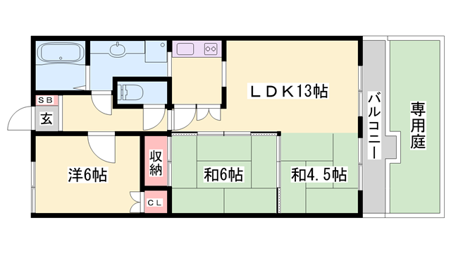 物件間取画像