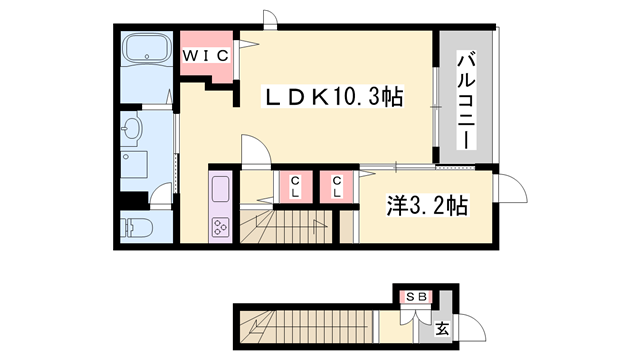 物件間取画像