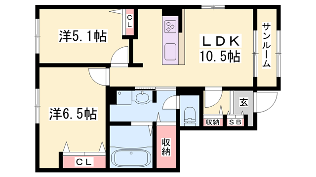 物件間取画像