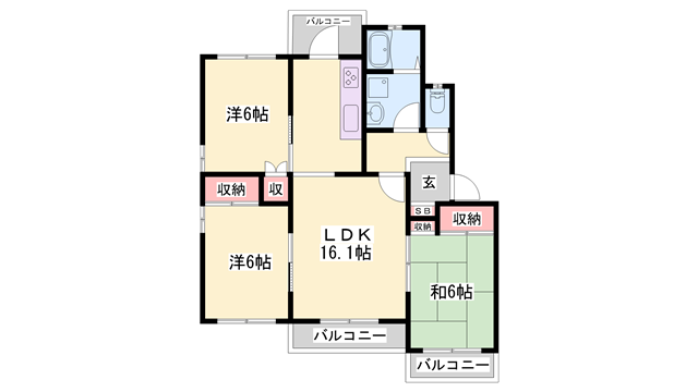 物件間取画像