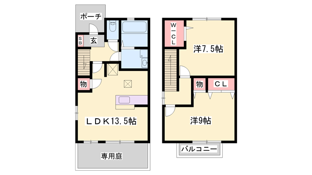 物件間取画像
