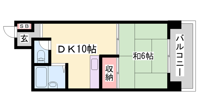 イトーピア野里の物件間取画像