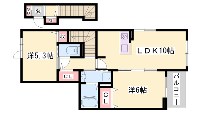物件間取画像
