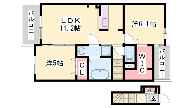 物件間取画像