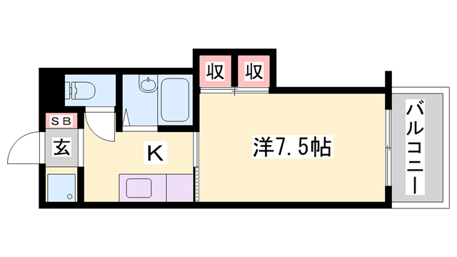 メゾンジュネスの物件間取画像