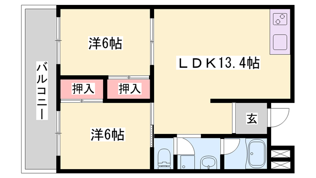 物件間取画像