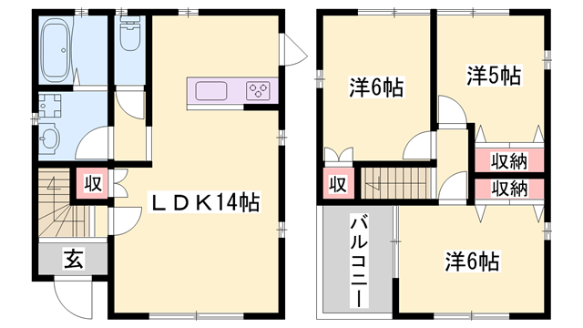 物件間取画像