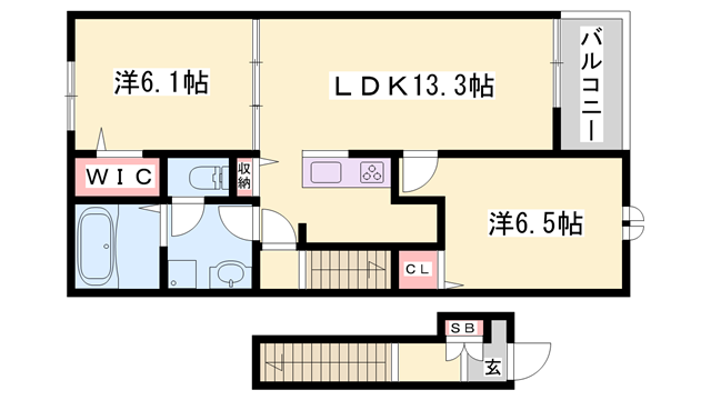 物件間取画像
