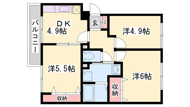 物件間取画像
