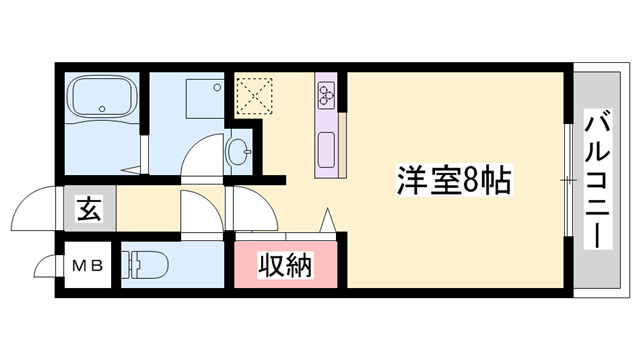 丸萬二番館の物件間取画像