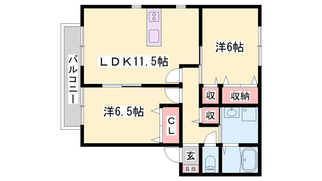 物件間取画像