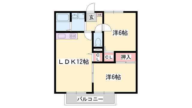 リヴェール中村の物件間取画像