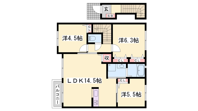 物件間取画像
