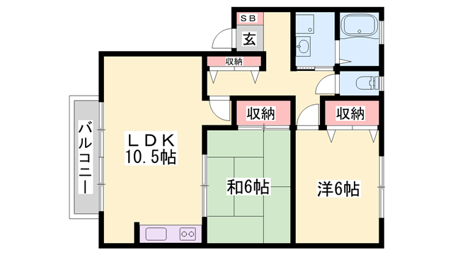 物件間取画像