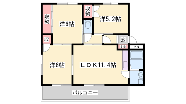 物件間取画像