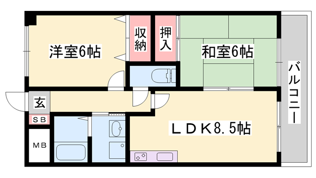 物件間取画像