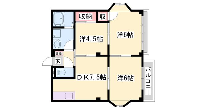 物件間取画像