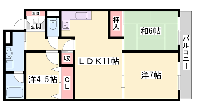 物件間取画像