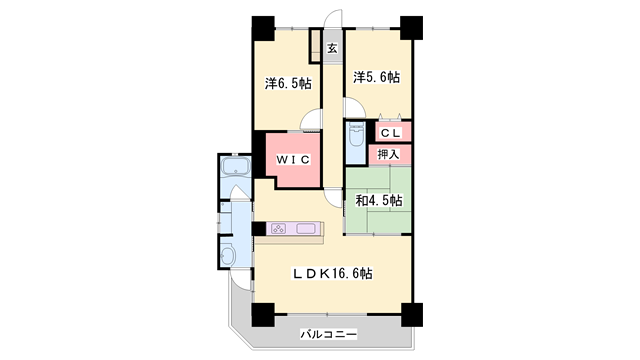 物件間取画像