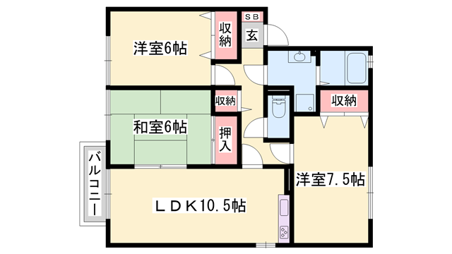 物件間取画像