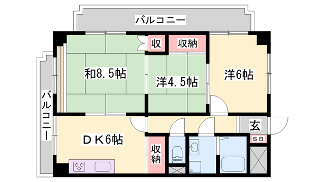 物件間取画像