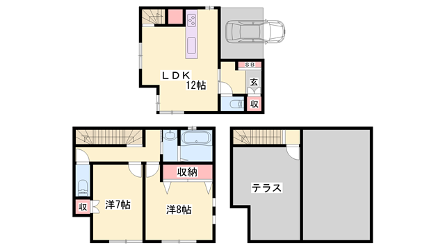 物件間取画像