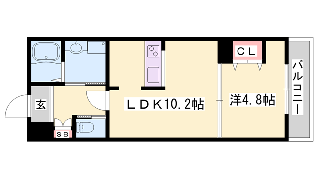 メゾンコンフォールの物件間取画像