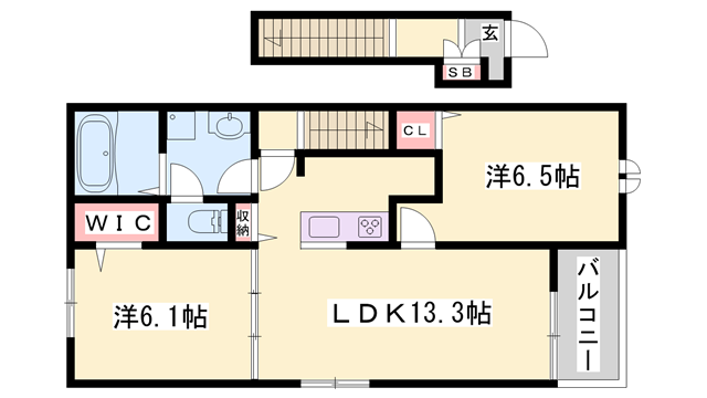 物件間取画像