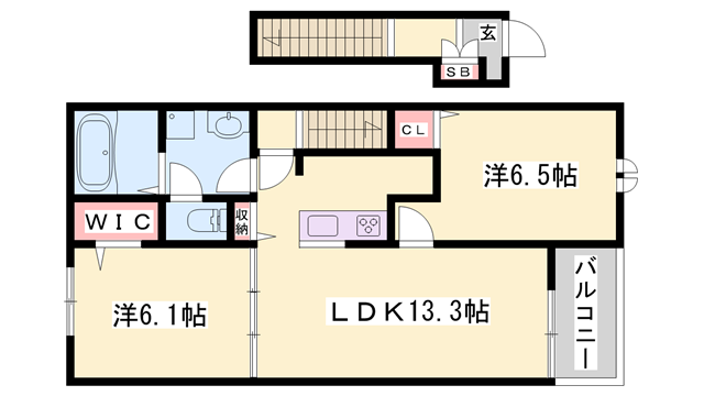 物件間取画像