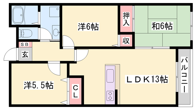 物件間取画像
