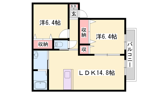 物件間取画像