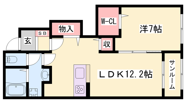 物件間取画像
