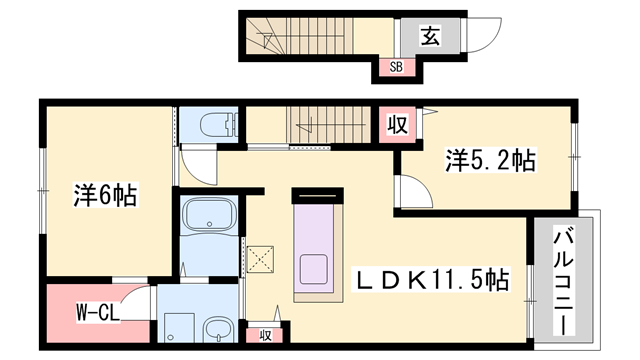 物件間取画像