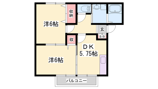物件間取画像