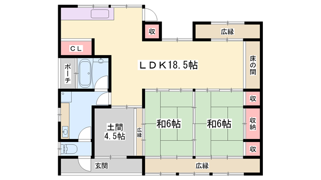 多可郡多可町加美区奥豊部貸家の物件間取画像