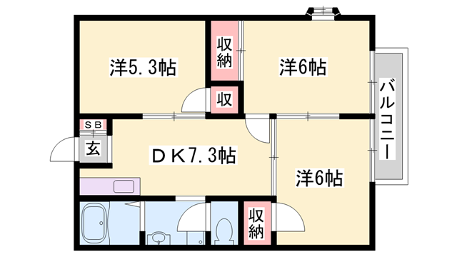 物件間取画像